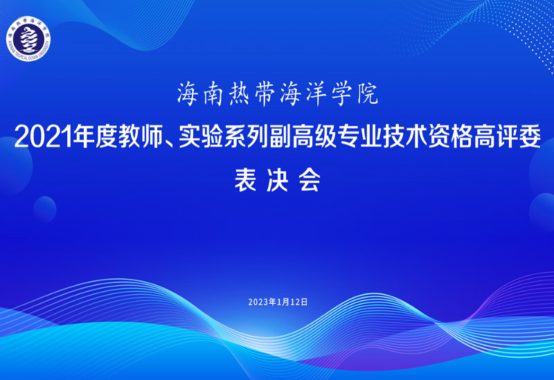 2021年度教师、实验系副高级专业技术资格高评委表决会